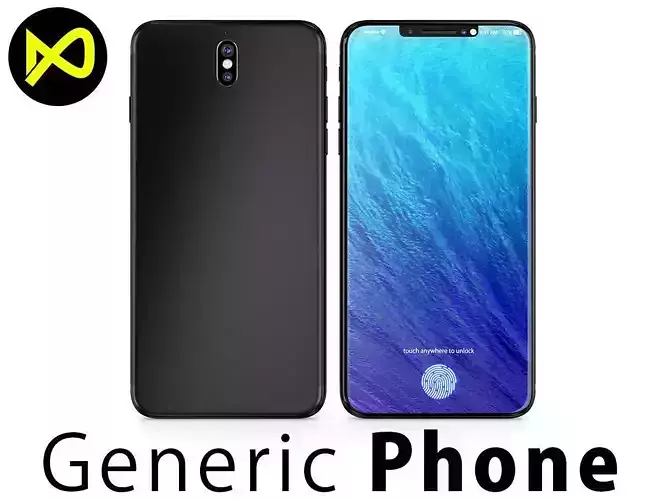 Generic Smartphone Realistic 3D model