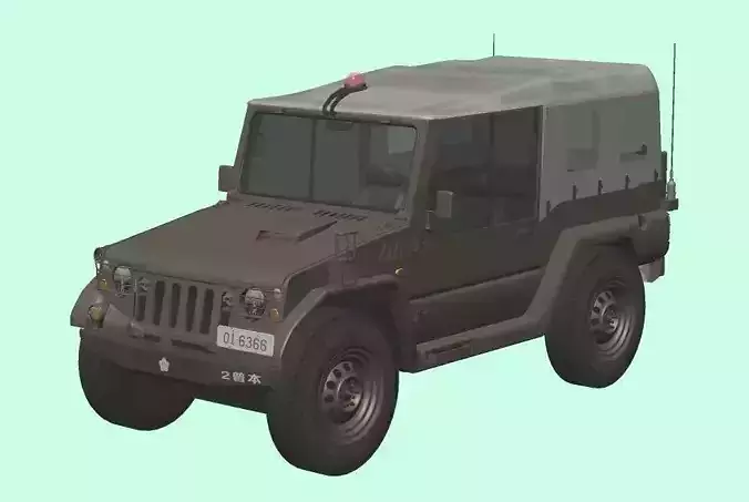 JGSDF Type-73 pickup truck early model single side update