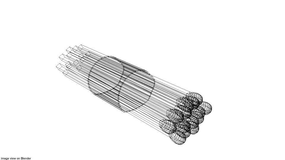 Matchroll match sticks in tube 3D model_3