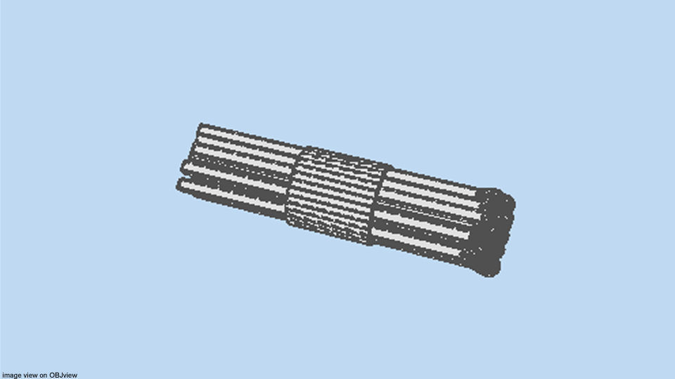 Matchroll match sticks in tube 3D model_4