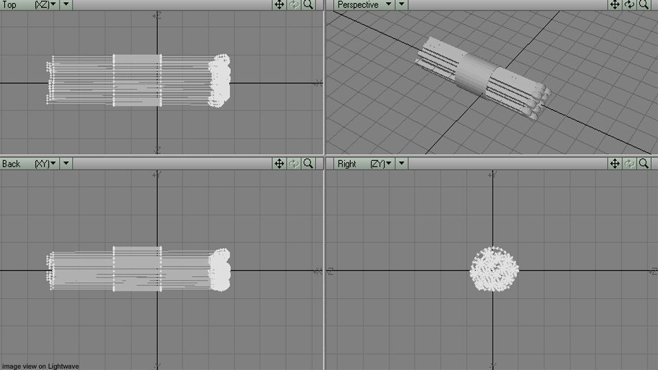 Matchroll match sticks in tube 3D model_5