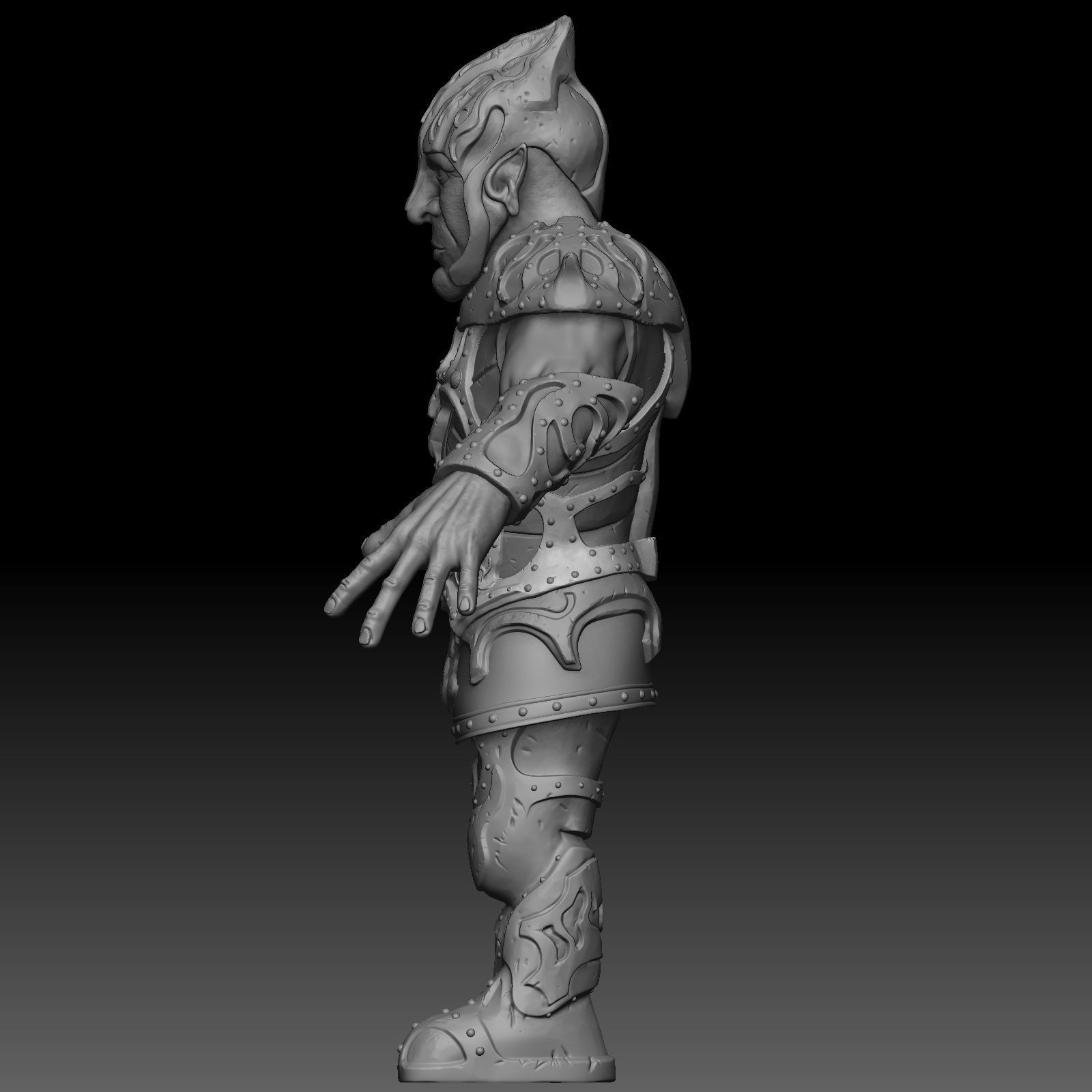 Character warrior 3D model_13
