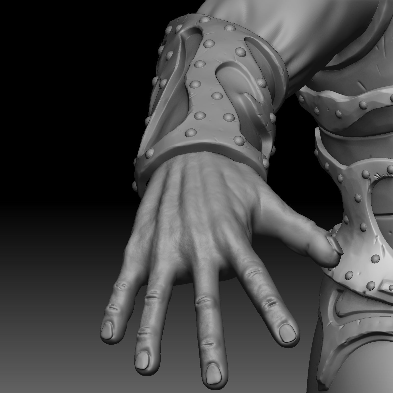 Character warrior 3D model_8