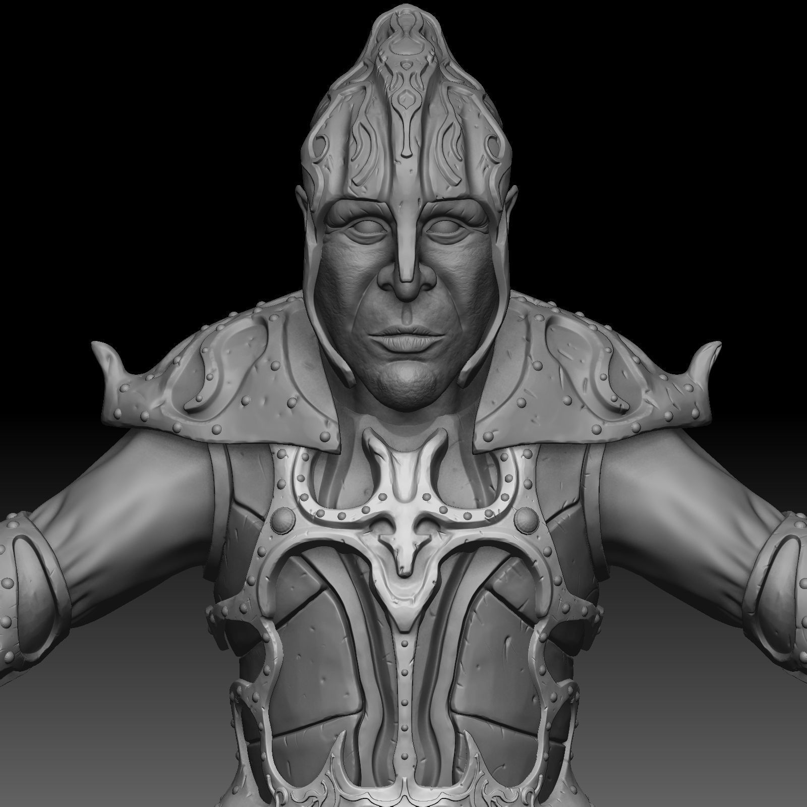Character warrior 3D model_7
