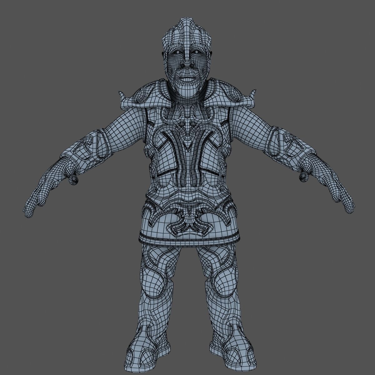 Character warrior 3D model_17