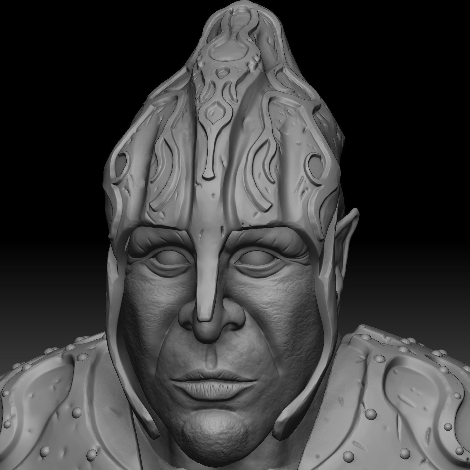 Character warrior 3D model_4