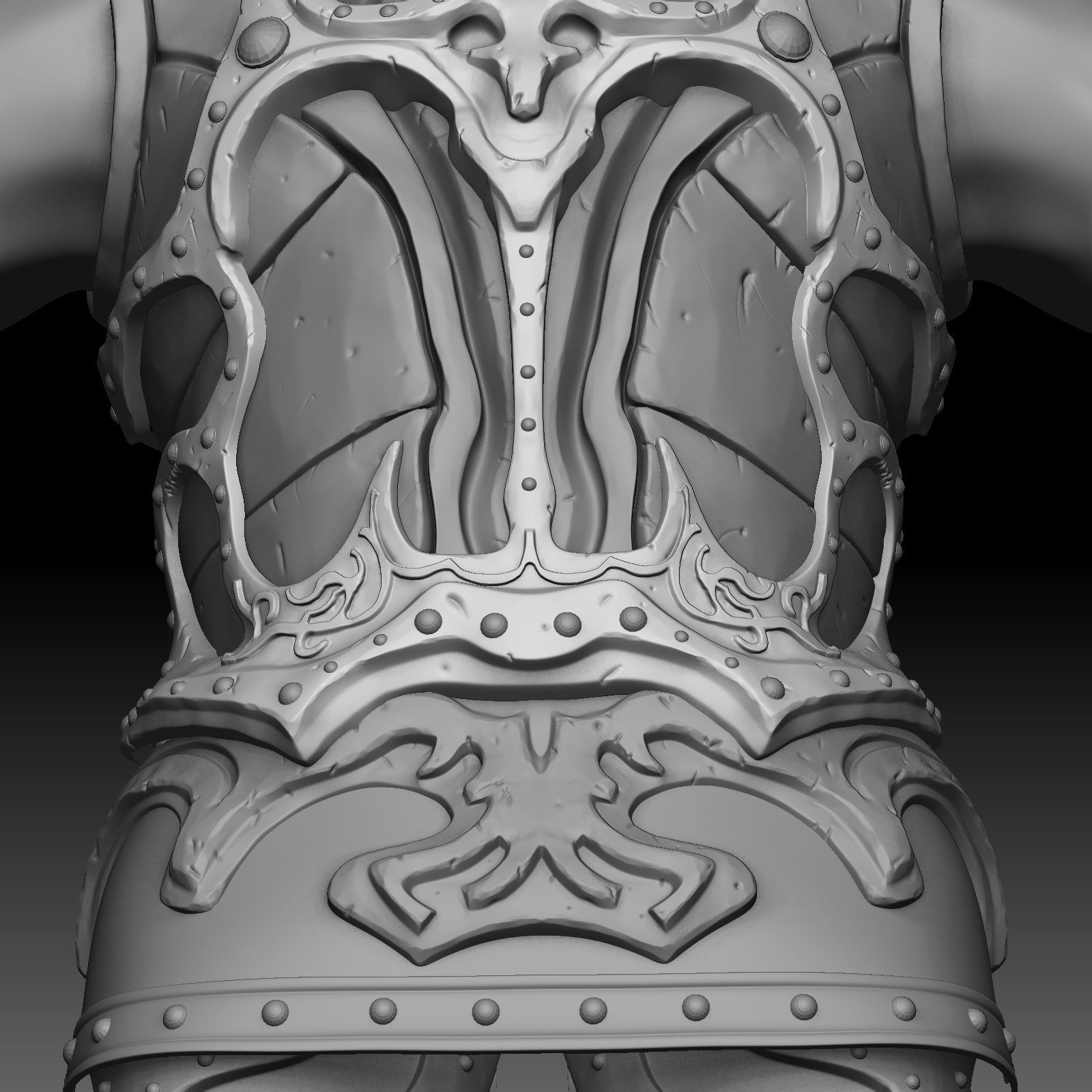 Character warrior 3D model_5