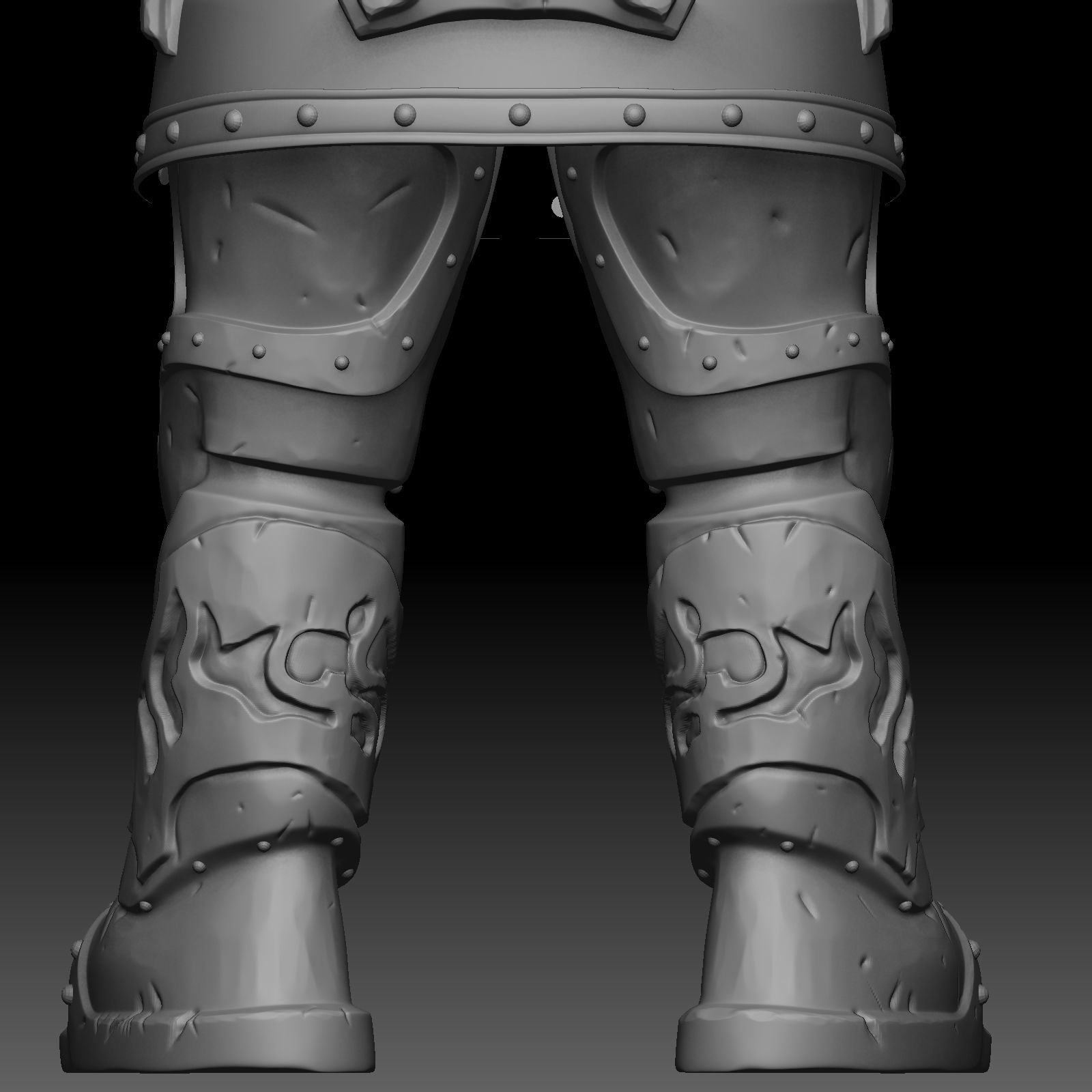 Character warrior 3D model_1