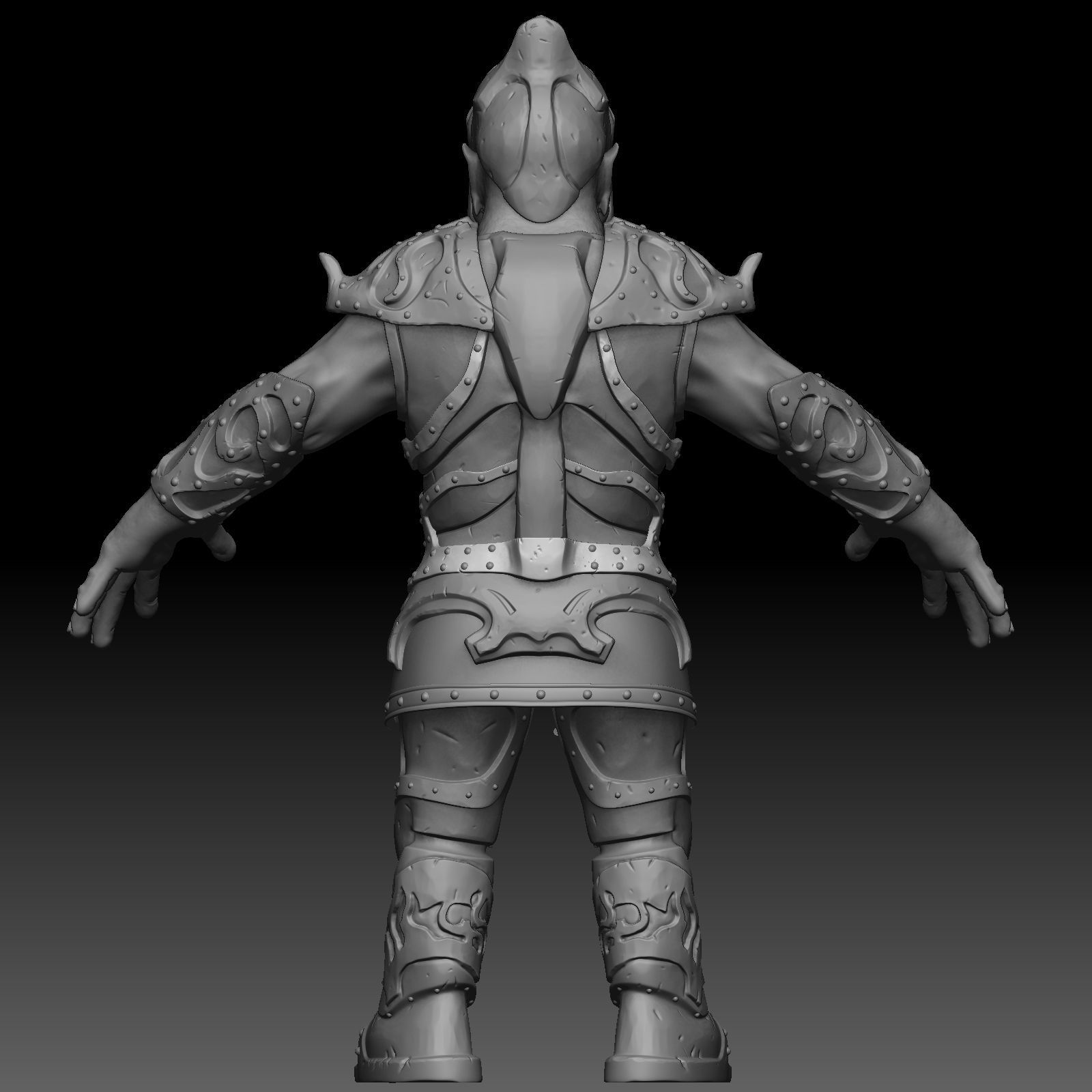 Character warrior 3D model_15