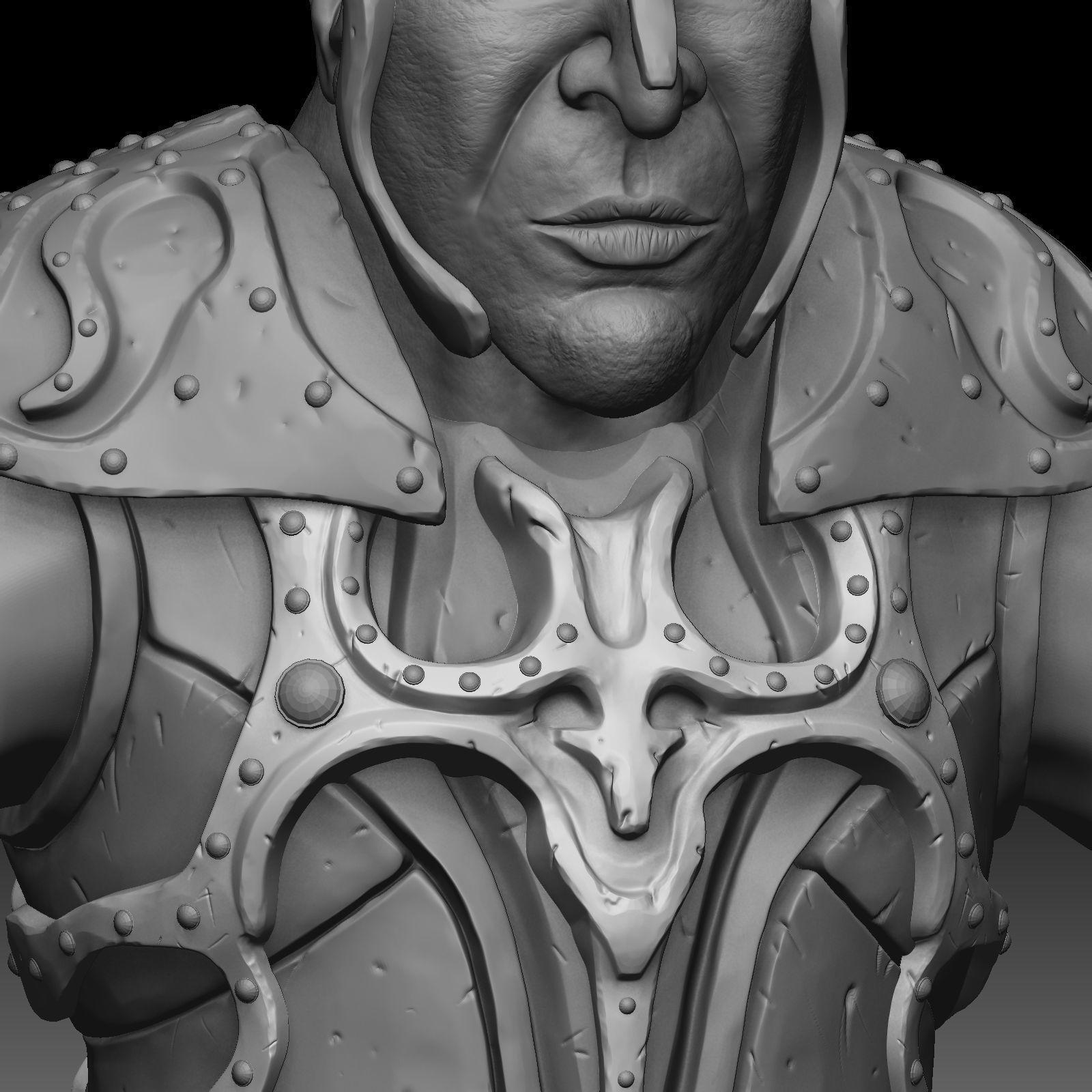 Character warrior 3D model_6
