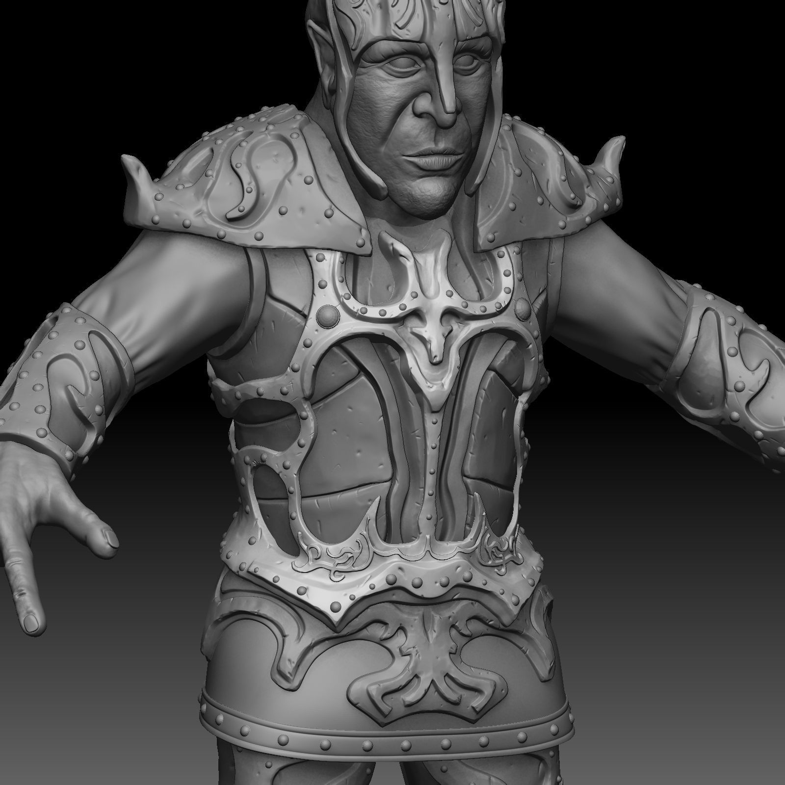 Character warrior 3D model_16