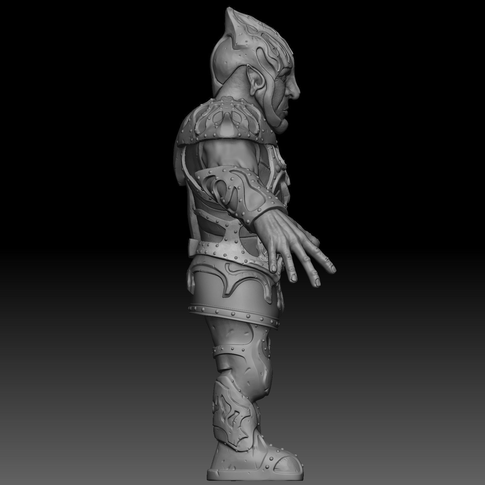 Character warrior 3D model_14