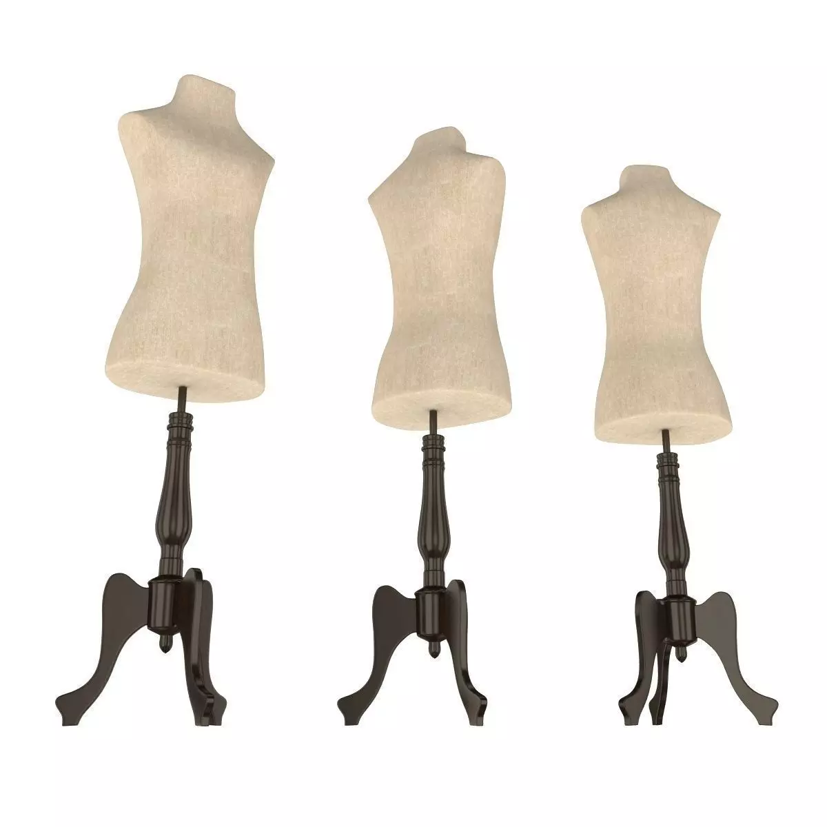 Mannequin Female 2 Low-poly 3D model_0