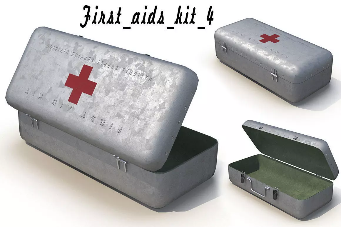 First aids kit 4 3D model_0