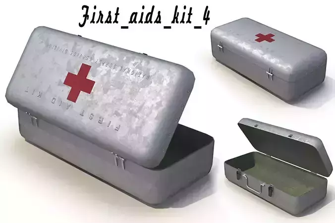 First aids kit 4 3D model