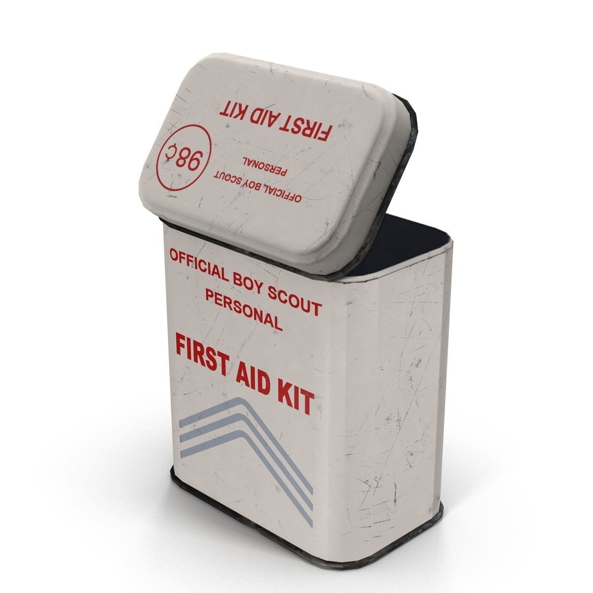 First aids kit 5 Low-poly 3D model_5