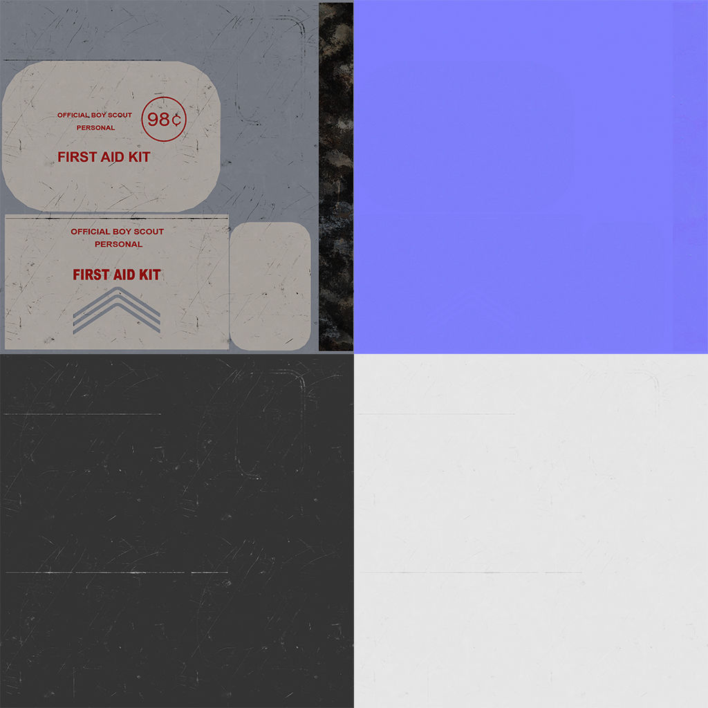 First aids kit 5 Low-poly 3D model_12