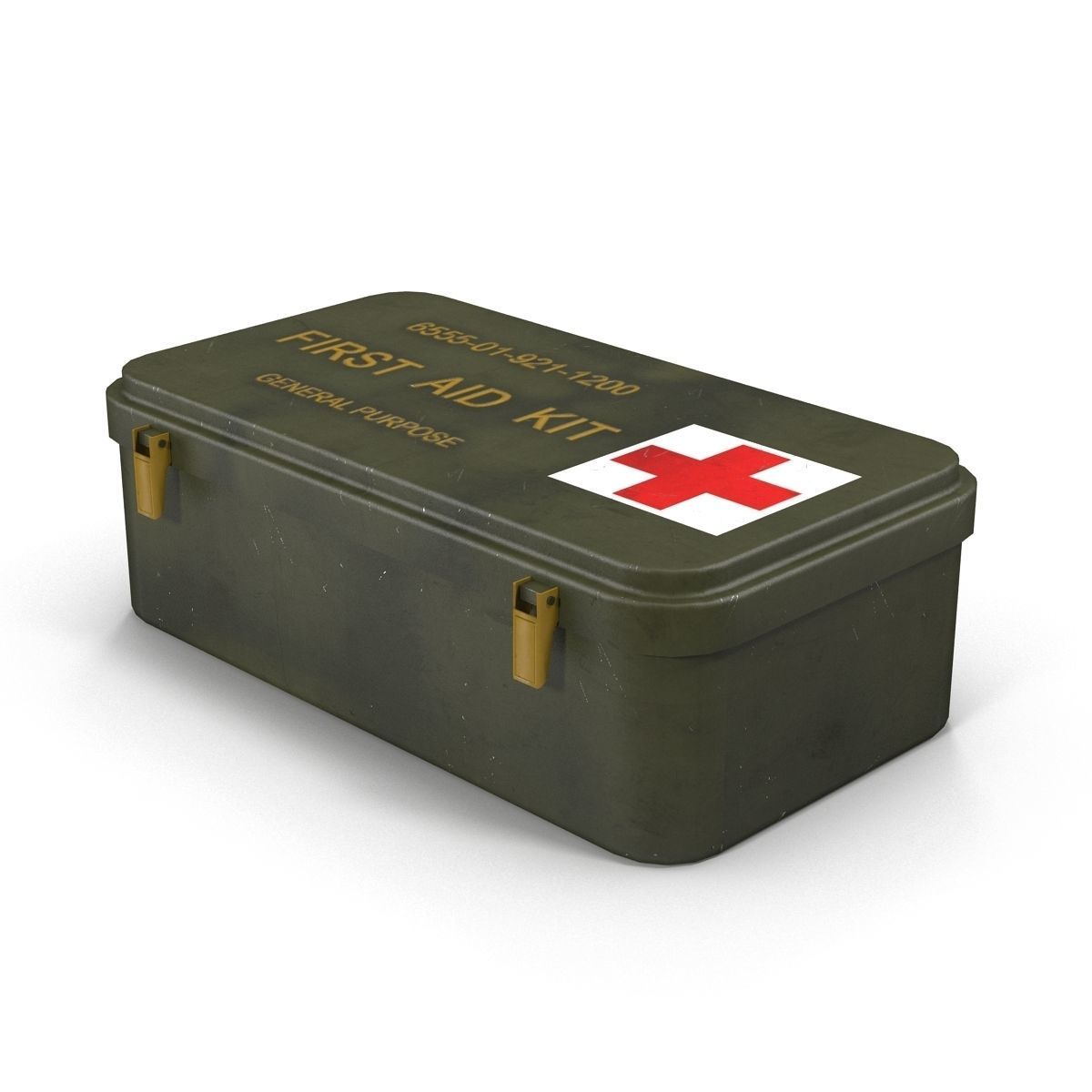 First aids kit 6 Low-poly 3D model_2
