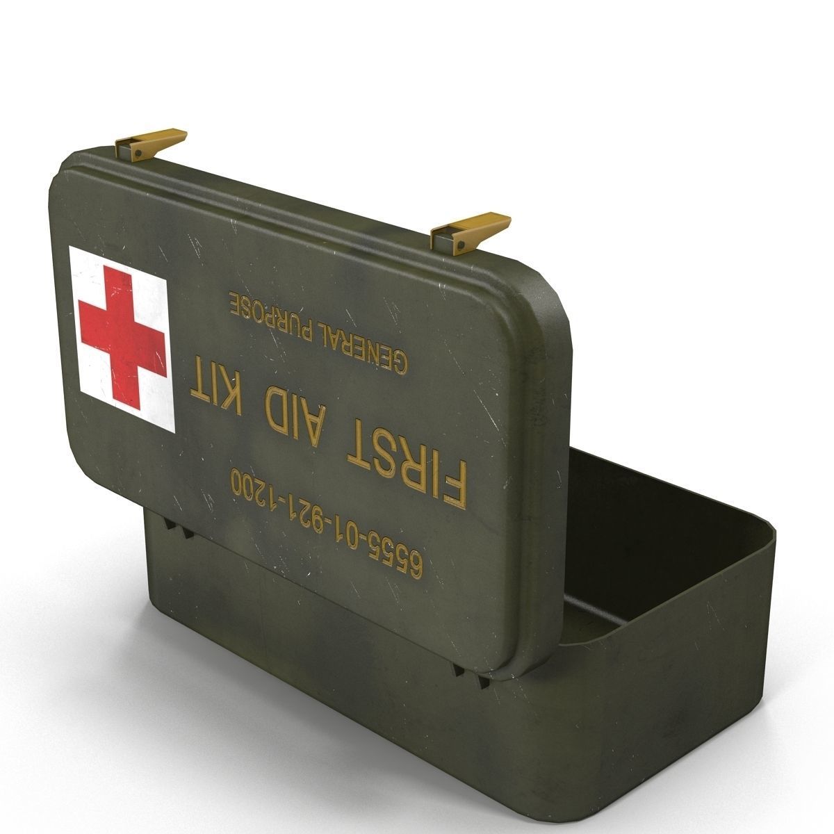 First aids kit 6 Low-poly 3D model_4