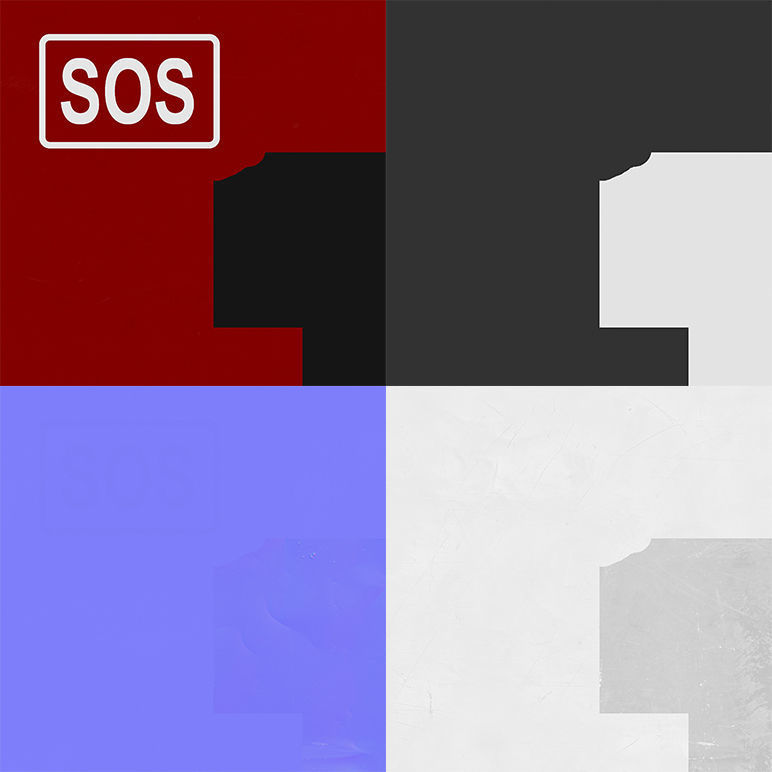 First aids kit 7 Low-poly 3D model_7