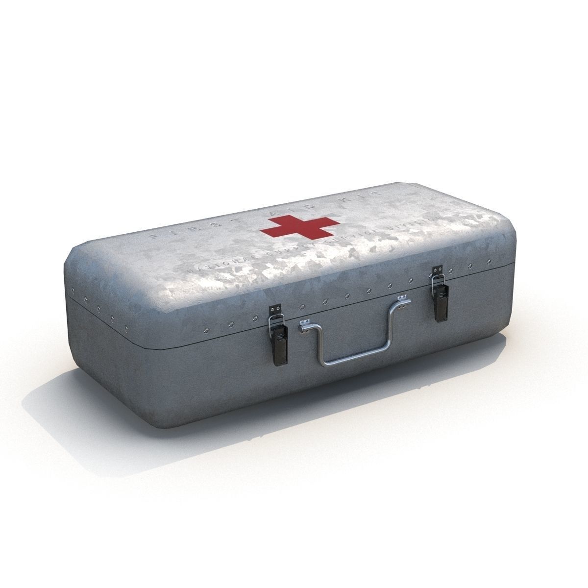 First aid kits Collection Low-poly 3D model_17