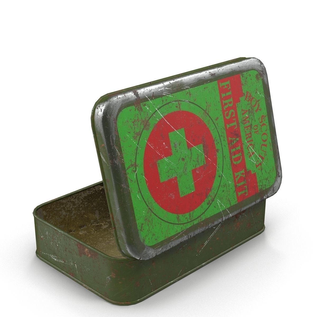 First aid kits Collection Low-poly 3D model_1