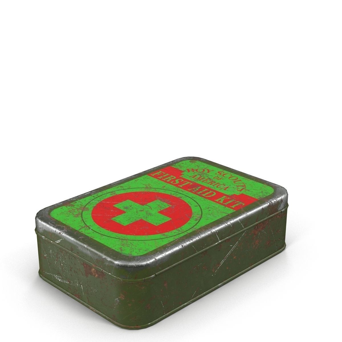 First aid kits Collection Low-poly 3D model_2