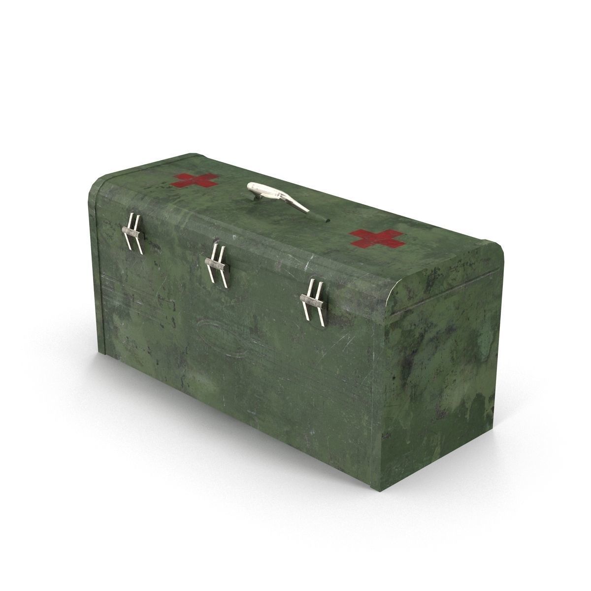 First aid kits Collection Low-poly 3D model_10