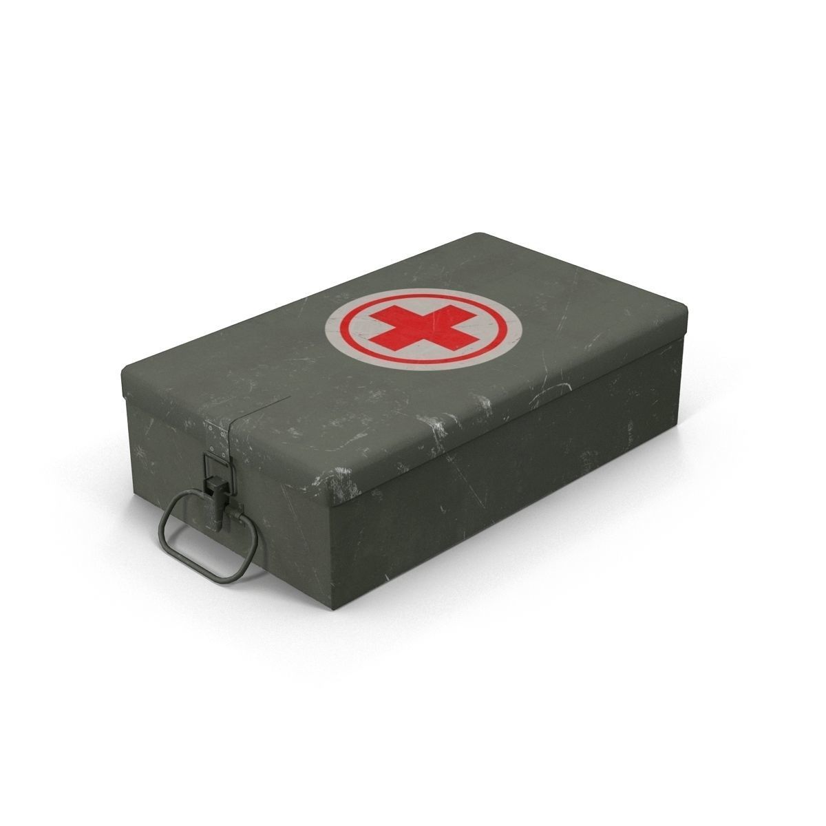 First aid kits Collection Low-poly 3D model_4