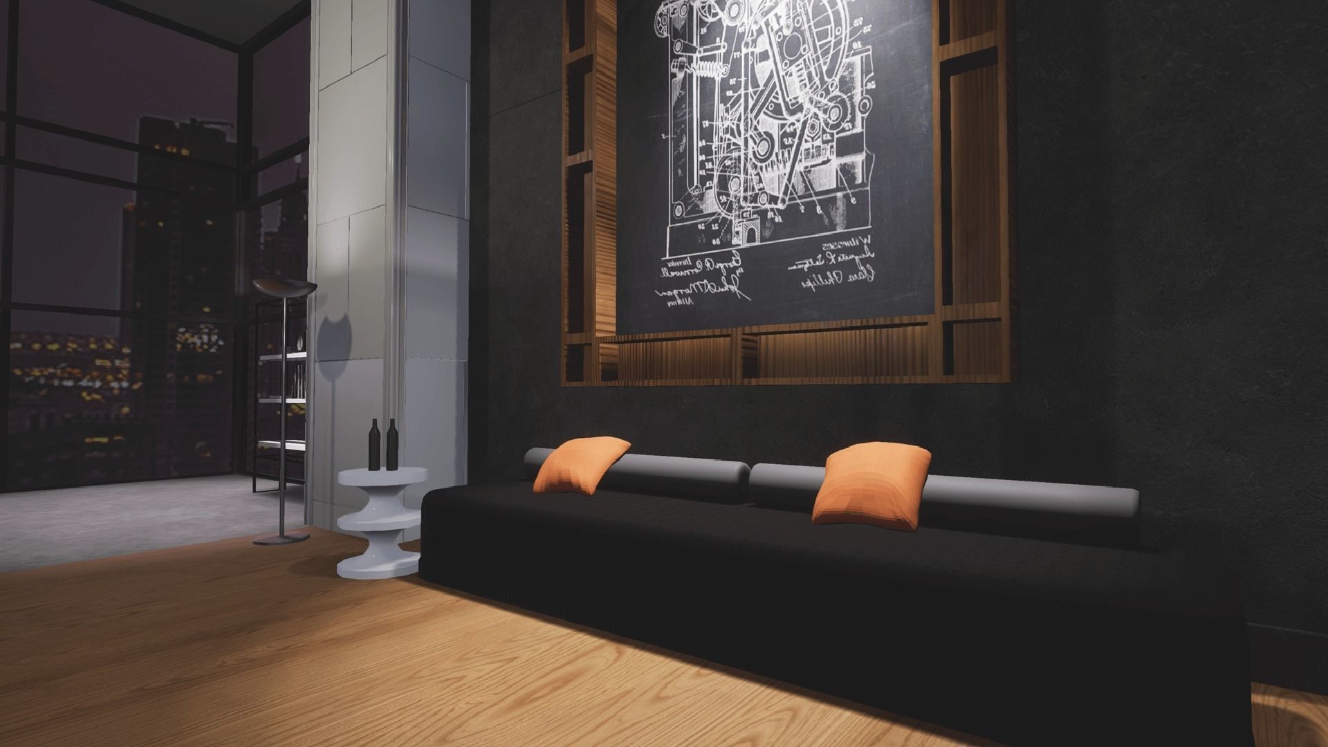 UE4 Office Low-poly 3D model_12