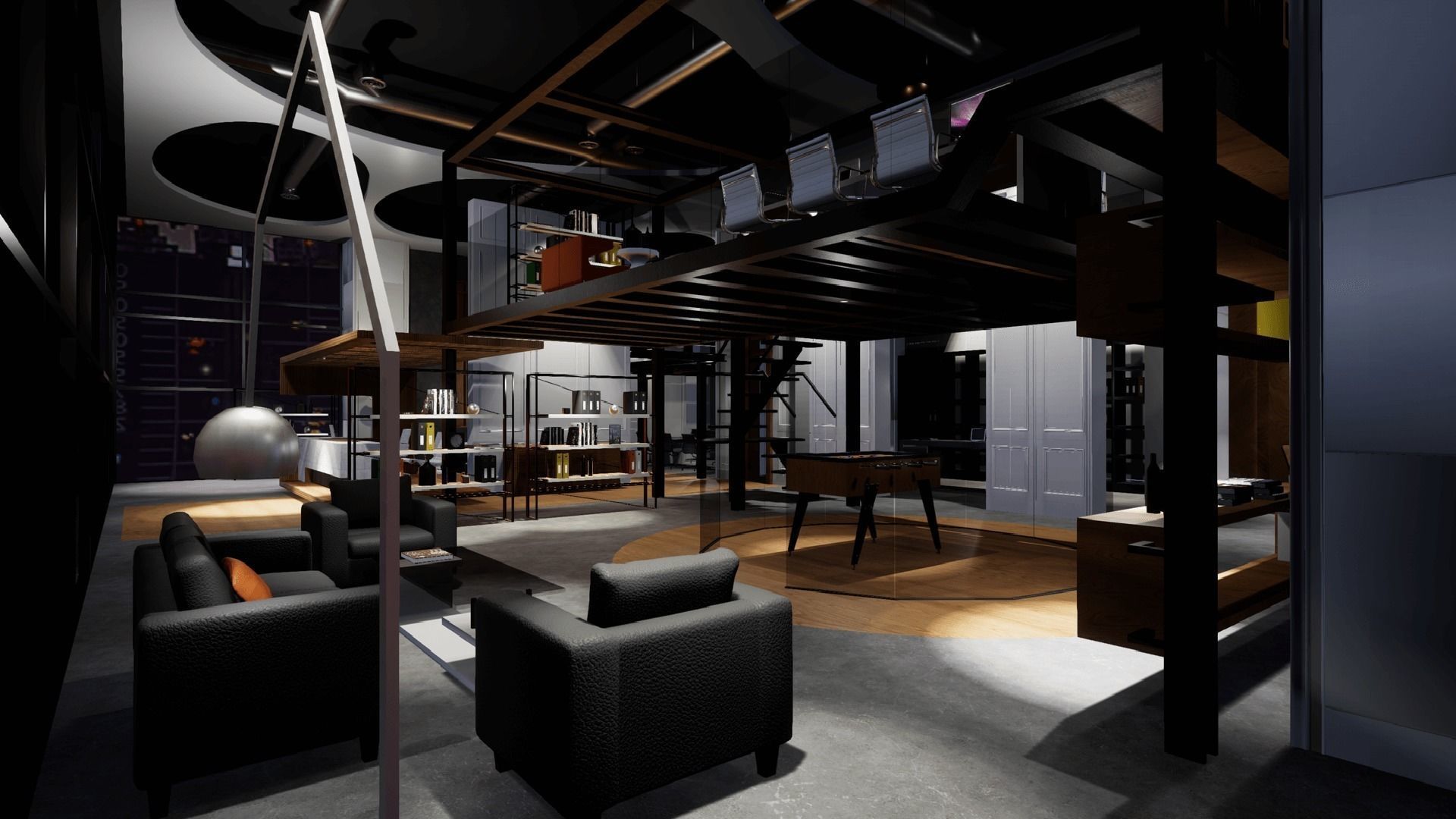 UE4 Office Low-poly 3D model_4