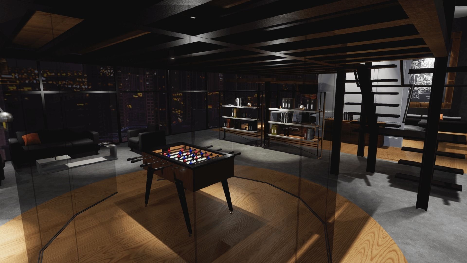 UE4 Office Low-poly 3D model_5