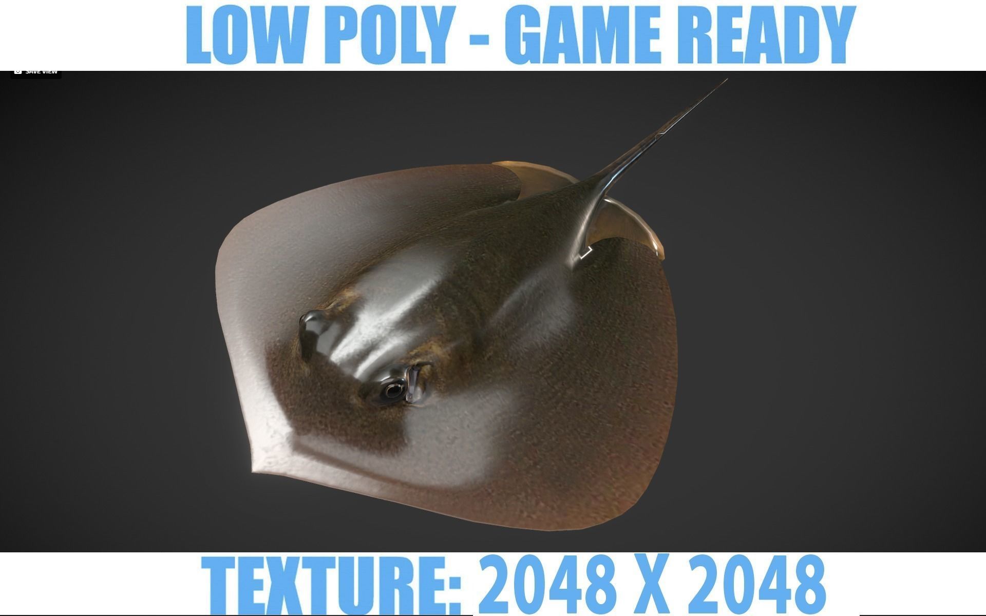 Akae 01 Low-poly 3D model