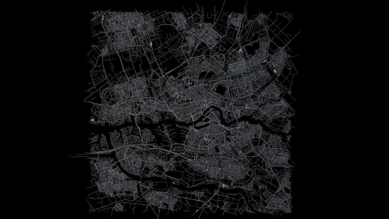 Rotterdam Road Network and Streets 3D model_8