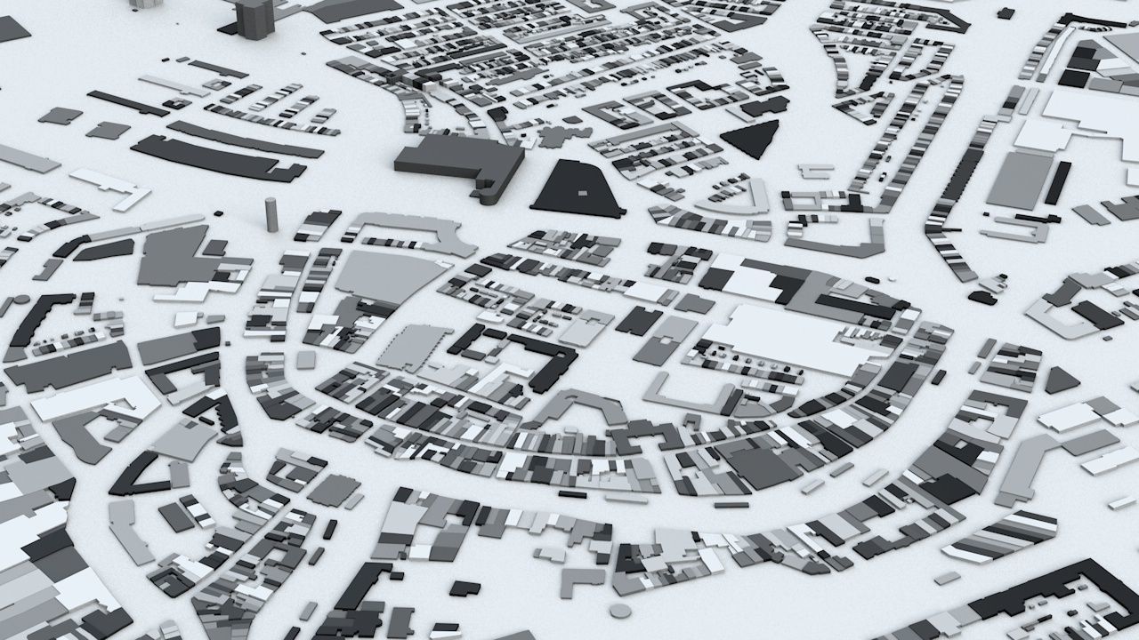 Rotterdam Streets and Buildings 3D model_5