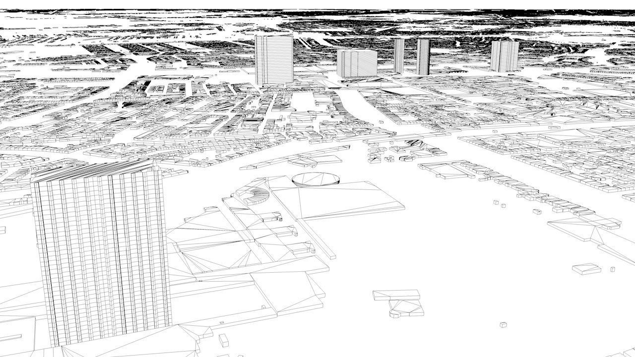 Rotterdam Streets and Buildings 3D model_11