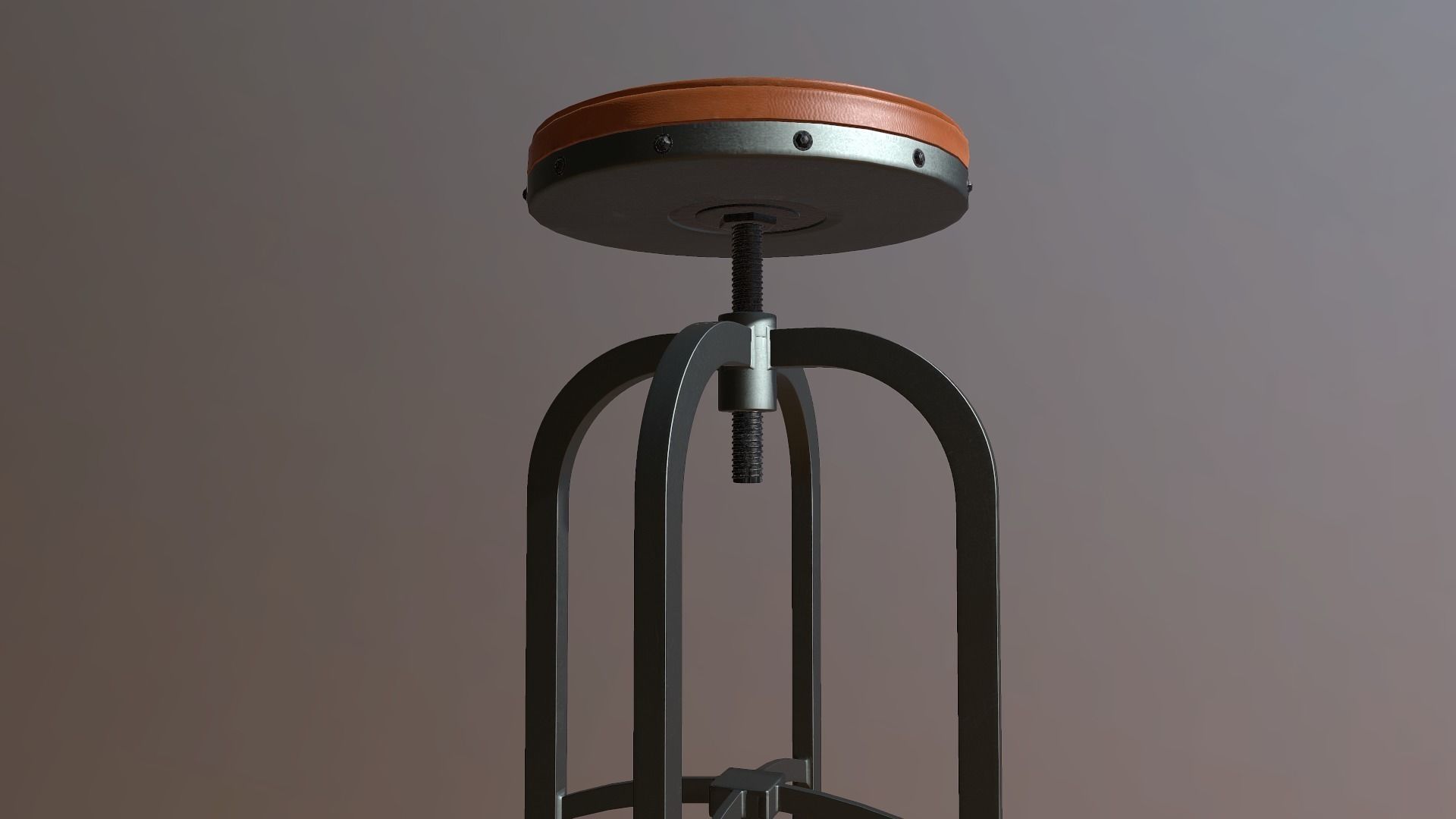 Adjustable Height industrial stool