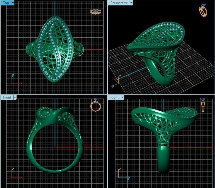 Ring R0334 3D print model_2