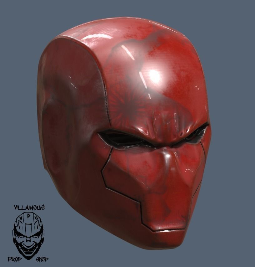 Red Hood Helmet Rebirth 3D print model_1