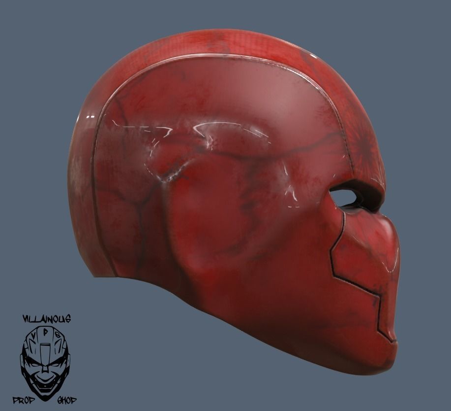 Red Hood Helmet Rebirth 3D print model_2