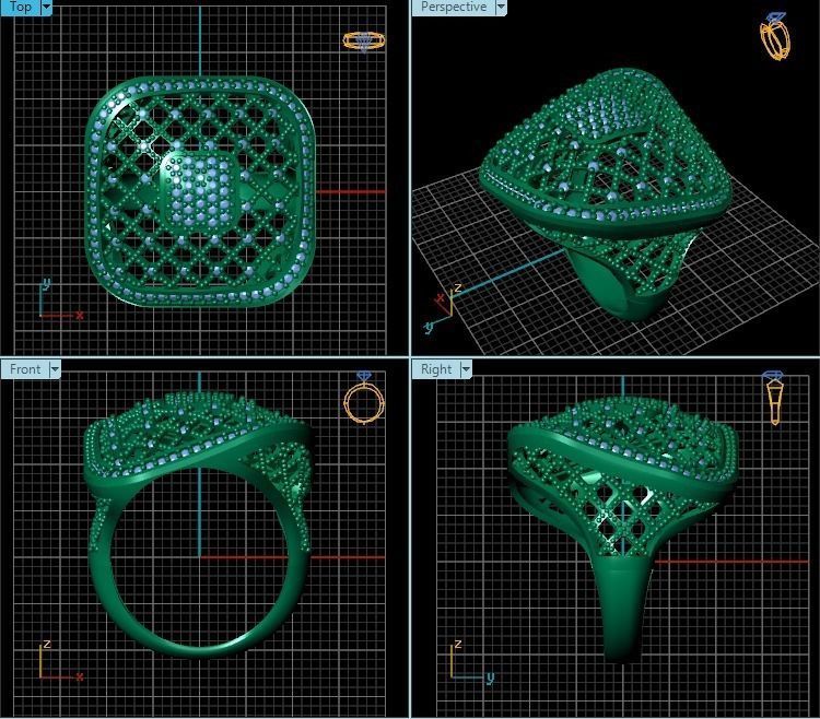 Ring R0339 3D print model_2