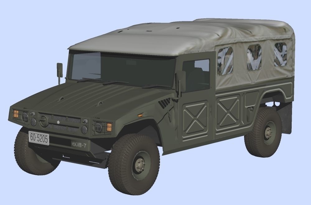 JGSDF High Mobility Vehicles early model 3D model_1
