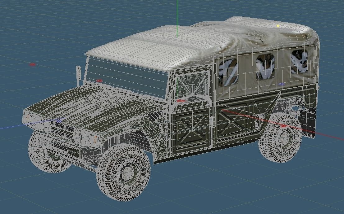 JGSDF High Mobility Vehicles early model 3D model_4