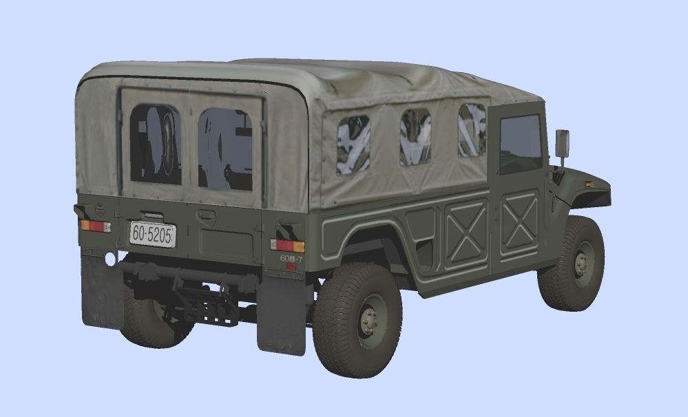 JGSDF High Mobility Vehicles early model 3D model_2