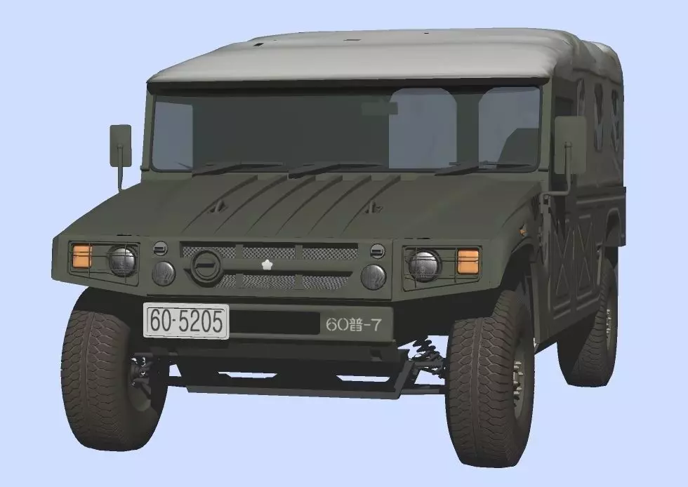 JGSDF High Mobility Vehicles early model 3D model_0
