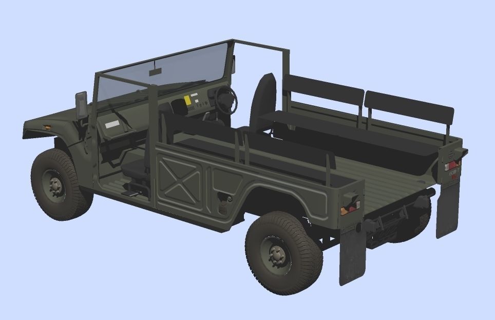 JGSDF High Mobility Vehicles early model 3D model_3