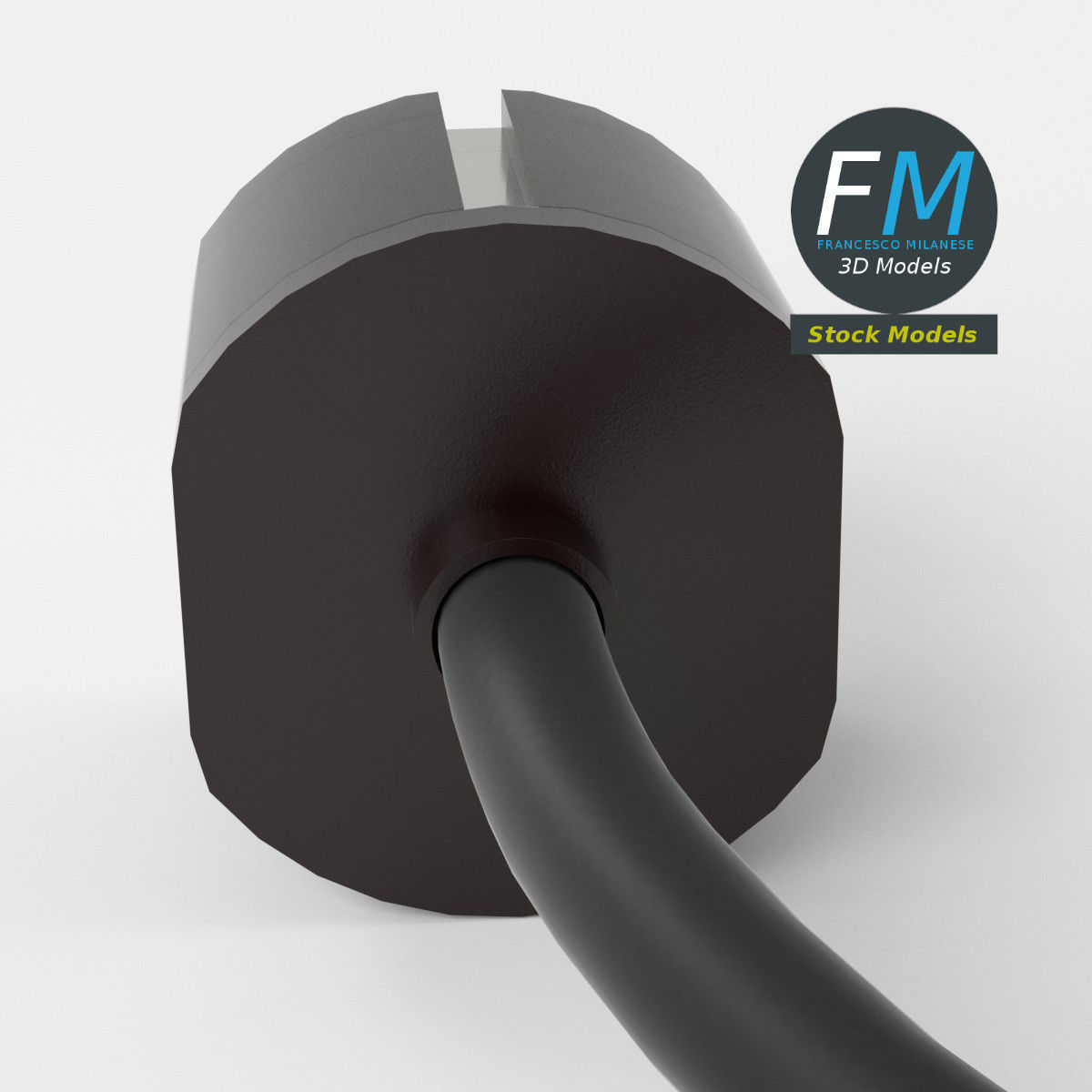 Schuko power plug 2 3D model_5