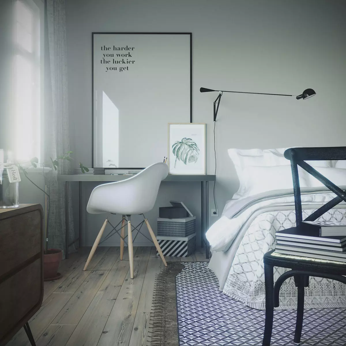 SCANDINAVIAN ROOM 3D model_0