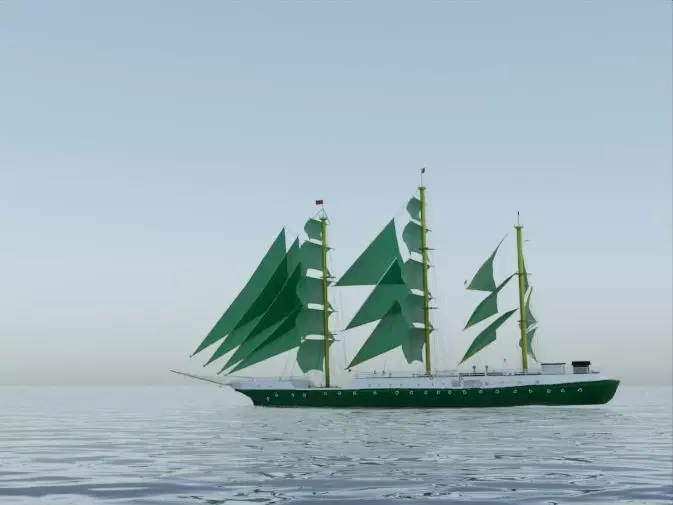 Alexander Von Humbolt Sail Ship 3D model