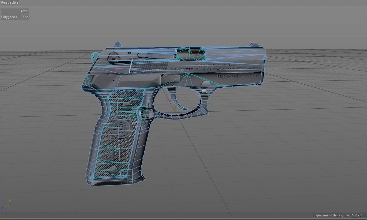 BERETTA STOEGER COUGAR 8mm Free 3D model_3